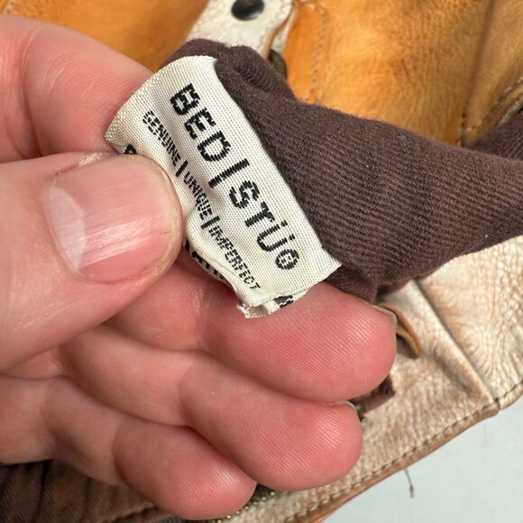 Bed Stu Tan Leather Tote with Studded Accents - Picture 9 of 16